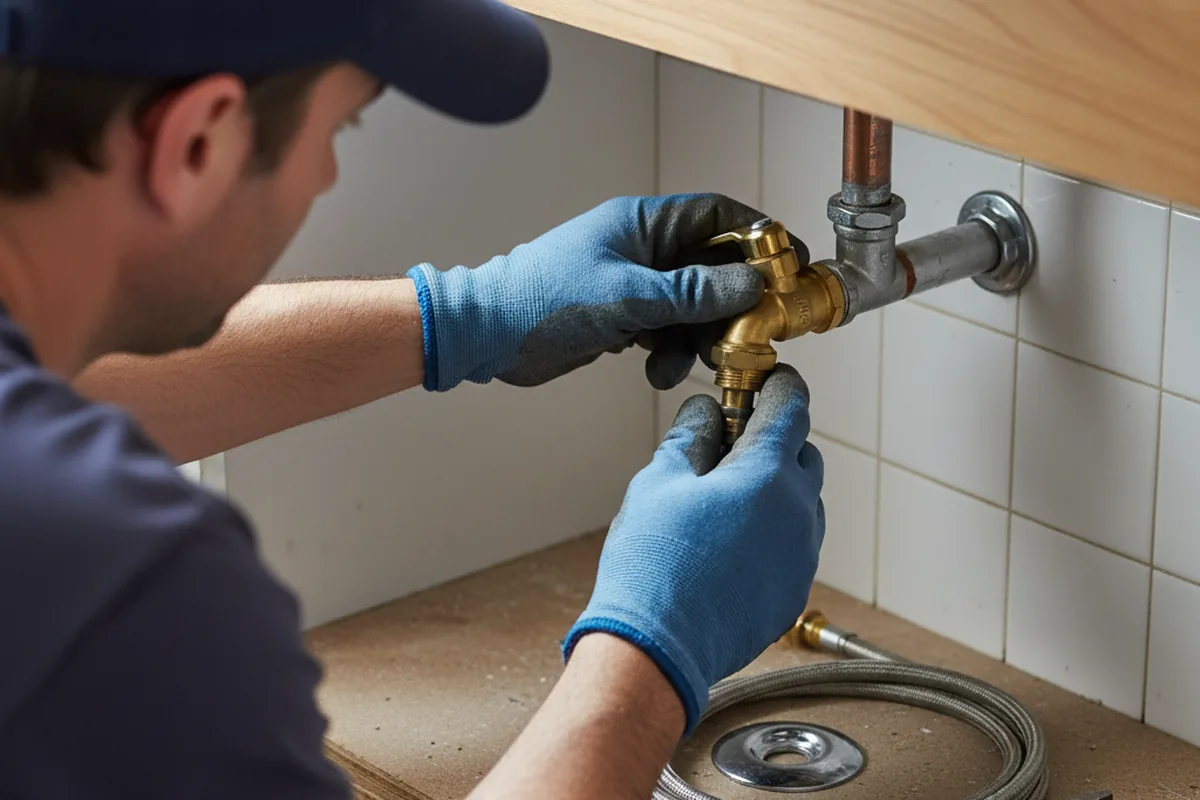 Shutoff valve and fitting work during Repiping in Porter